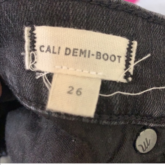 Madewell Cali Demi Boot Black Jeans - Size 26 - Picture 3 of 3